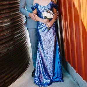 Sherri Hill Periwinkle Prom Dress